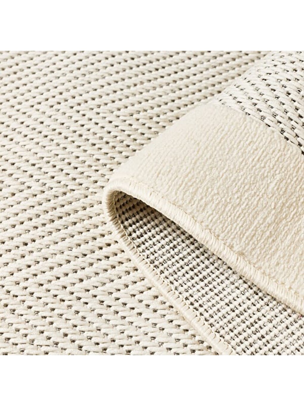 Ekru Soft Sisal Dekoratif Halı - Krem - 120x180 cm-2