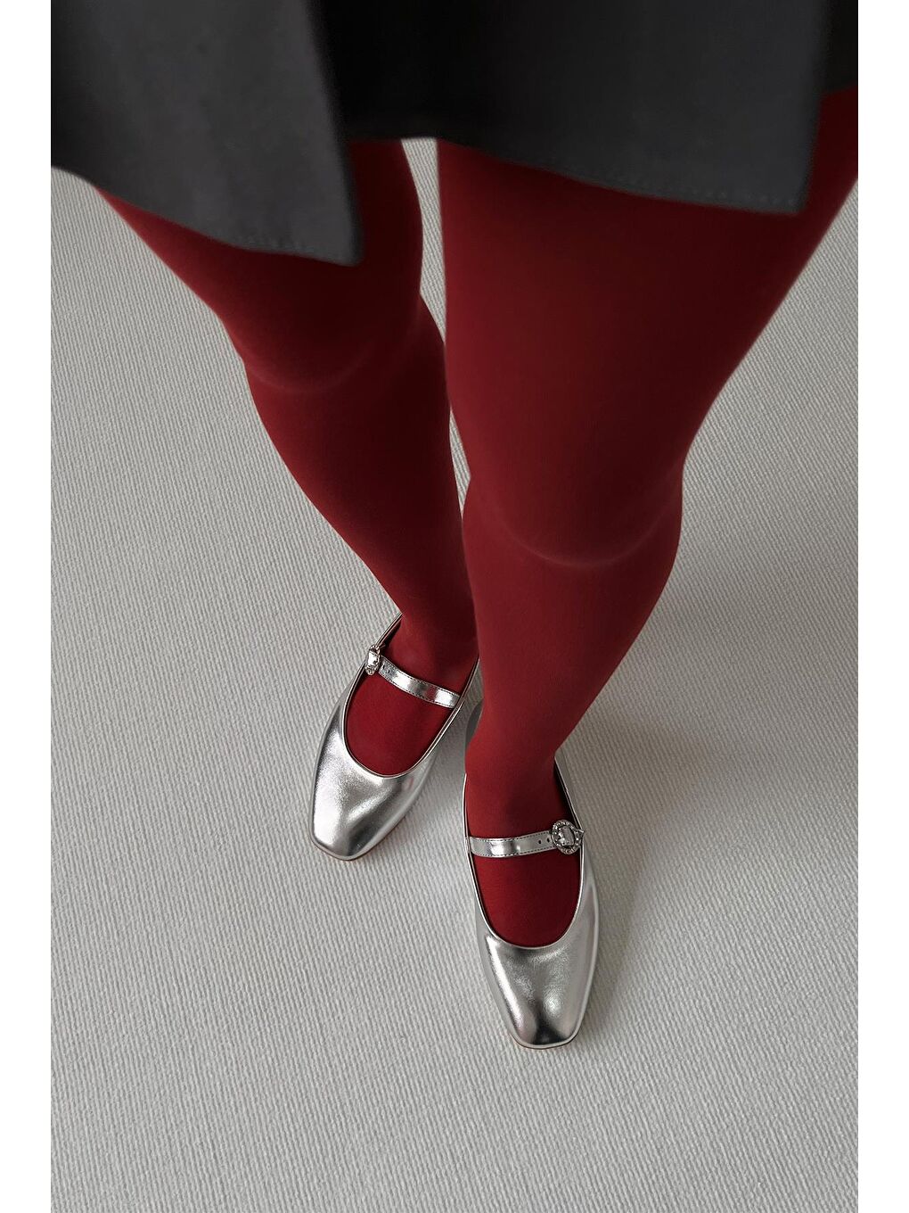 Gri Berny  Kadın  Kemer  Detay  Deri  Babet Gümüş-1