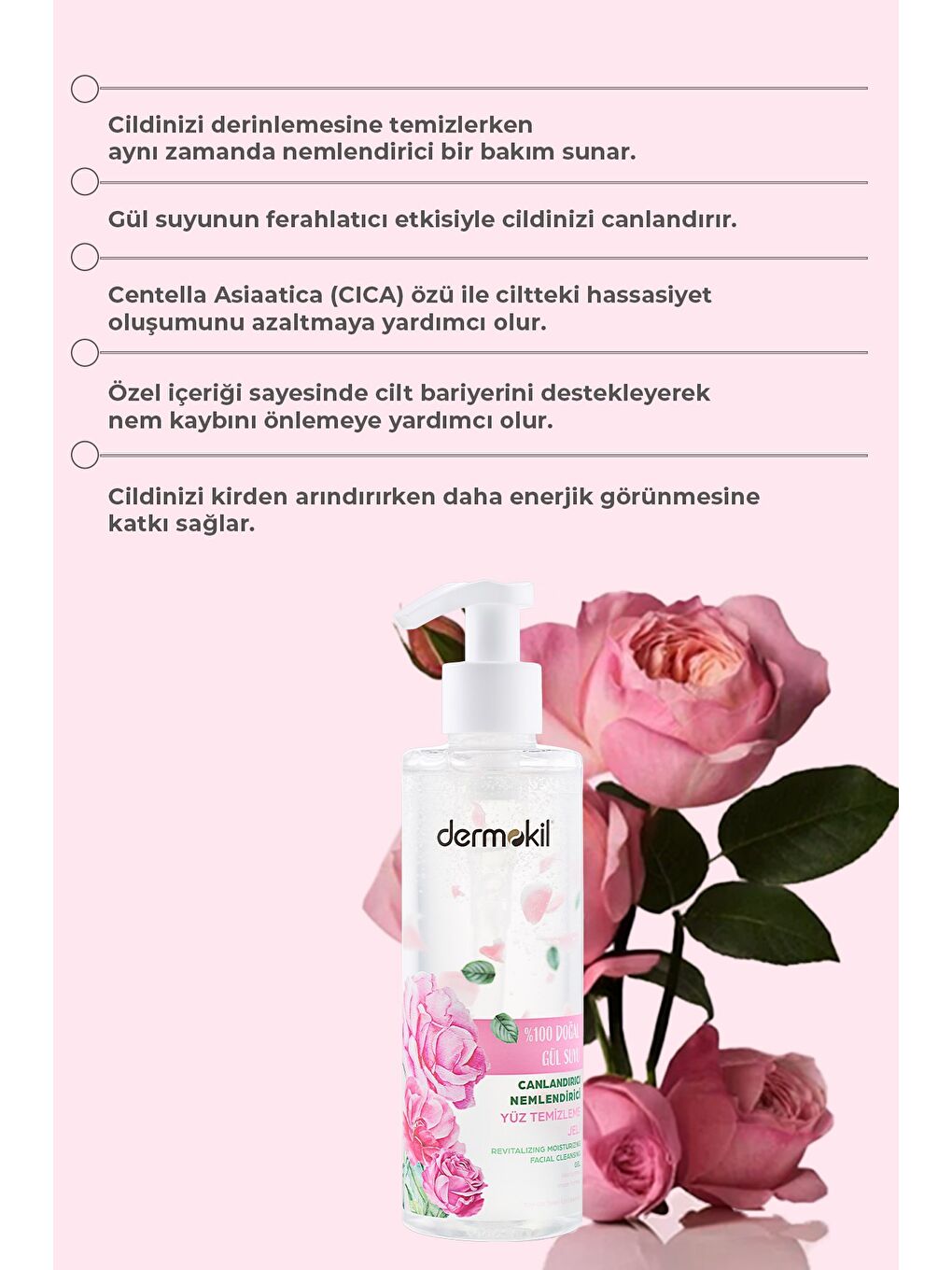 %100 Doğal Gül Suyu Cilt Bakım Seti-2