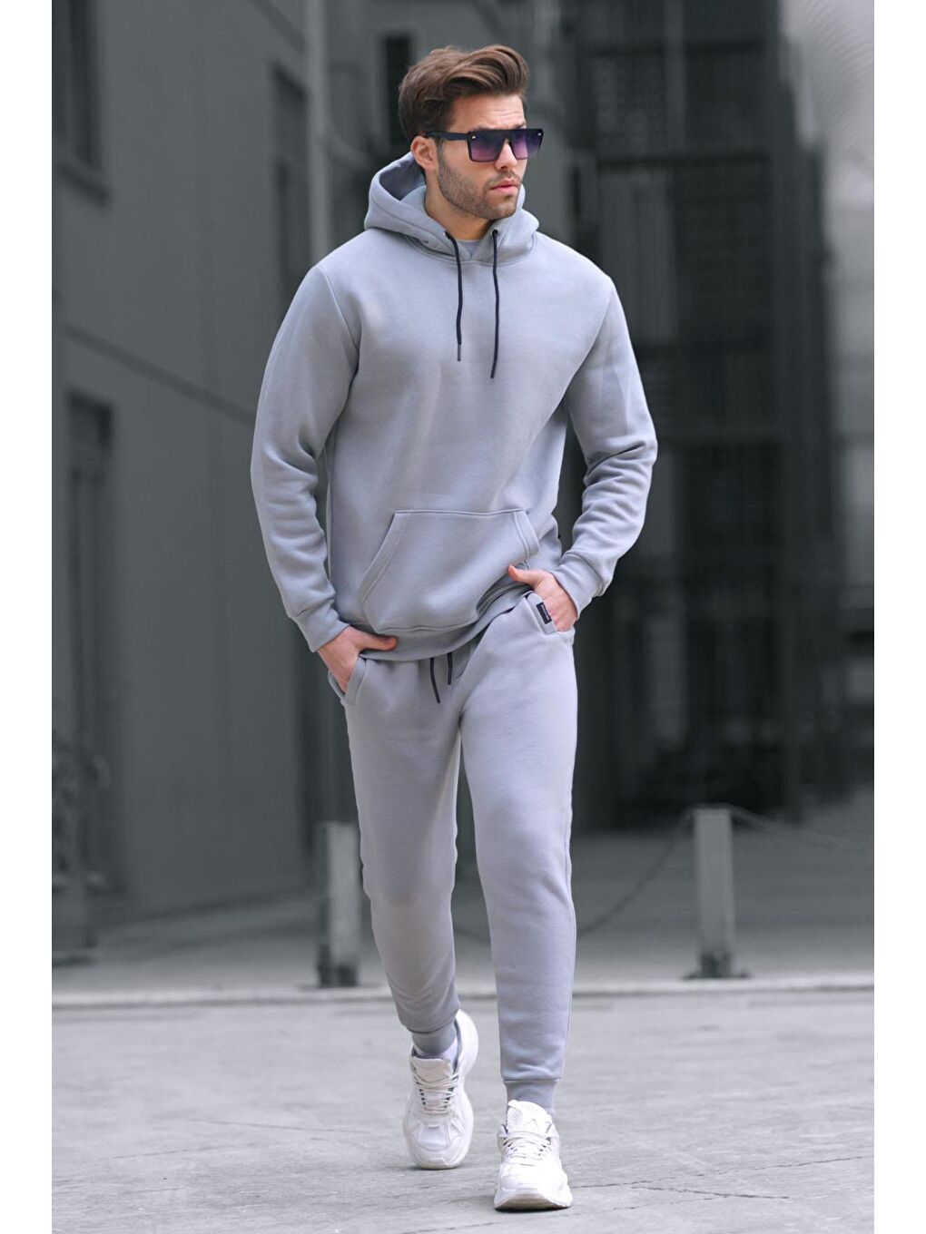 Grimelanj Kapüşonlu Basic Eşofman Takımı 5905-1