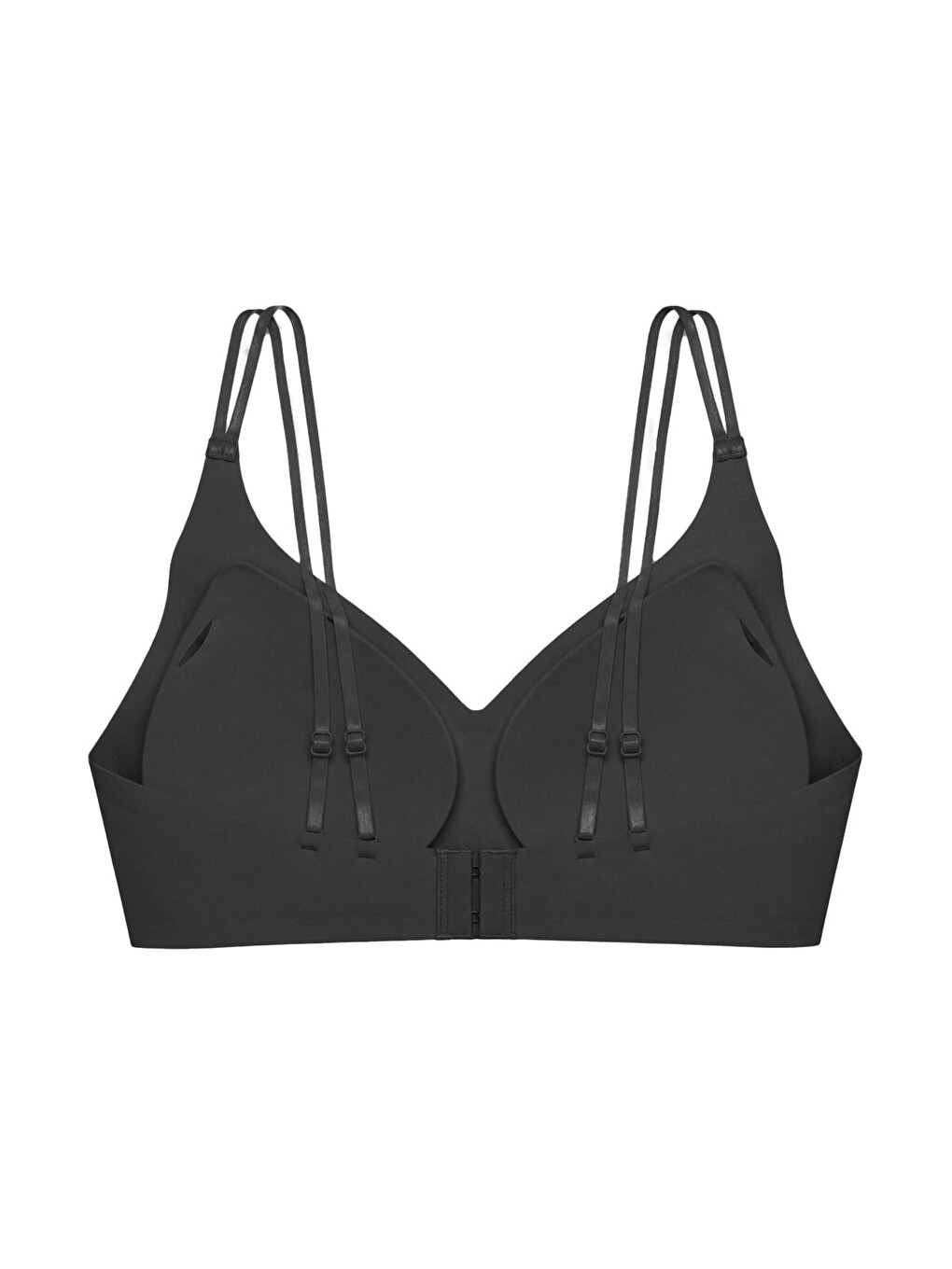 Seamless Bra - Viora | Siyah Lazer Kesim Balensiz Kontur Kabartma Detaylı Dikişsiz Kadın Sütyen-1