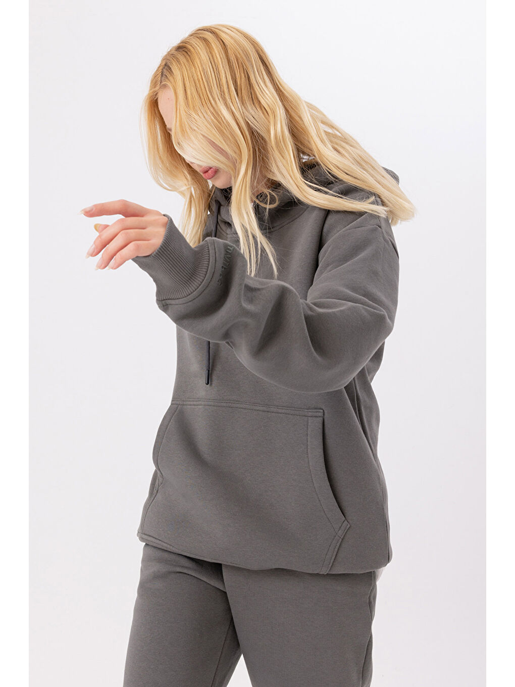 Kadın Stay Oversize Antrasit Sweatshirt-2