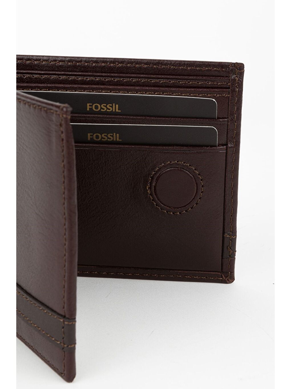 Kahverengi Kutulu Hakiki Deri Kahve Crazy Yatay Erkek Cüzdan El Portföyü-3