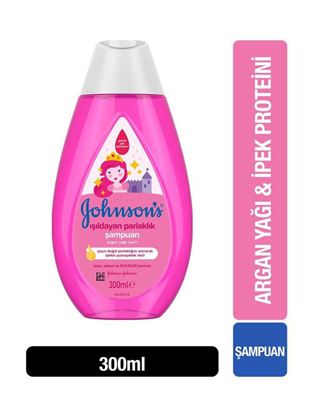 JOHNSON'S Renksiz Işıldayan Parlaklık Serisi Şampuan 300 ml