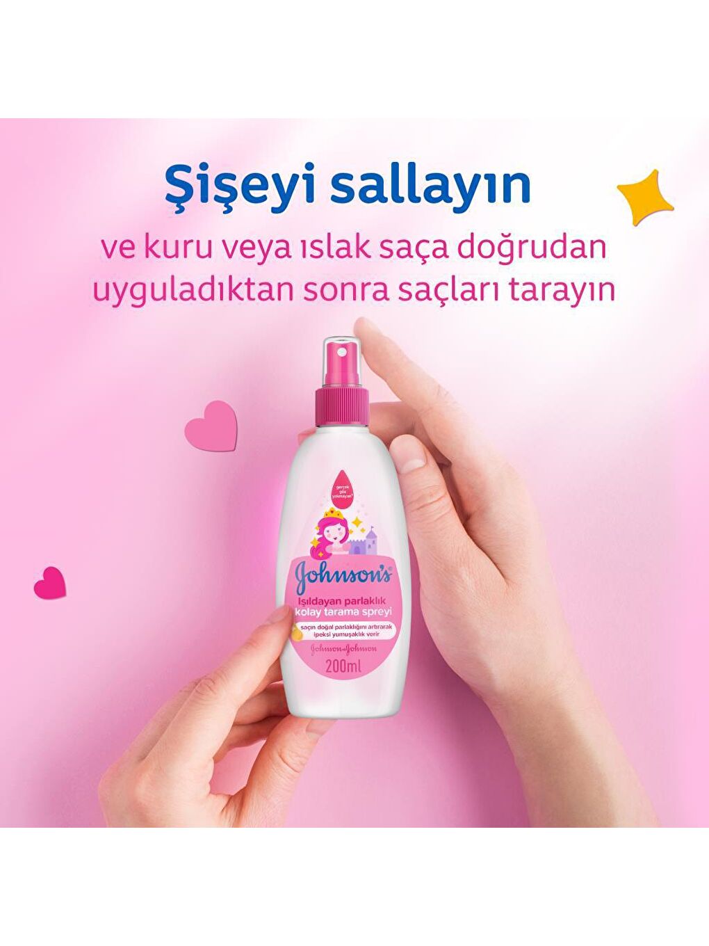 JOHNSON'S Renksiz Işıldayan Parlaklık Serisi Şampuan 300 ml - 4