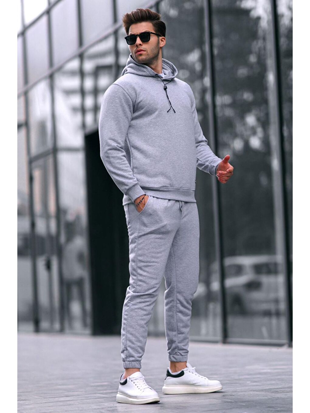 Grimelanj Kapüşonlu Basic Eşofman Takımı 5908-1