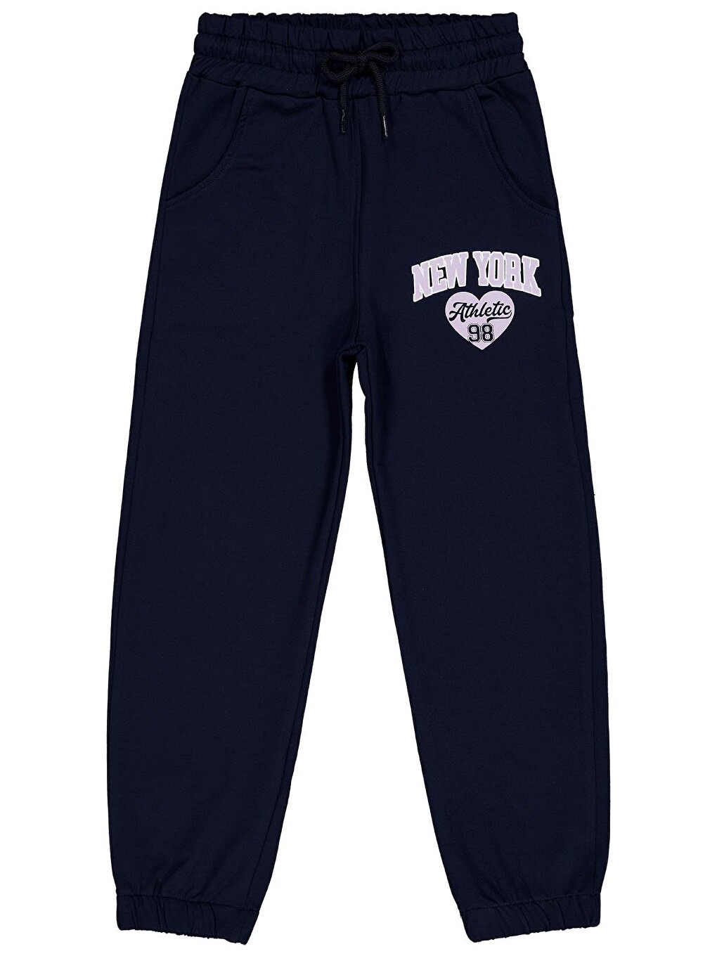 Beyaz Girls New York Baskılı 2'li Set 6-9 Yaş Eşofman Altı - Standart-1