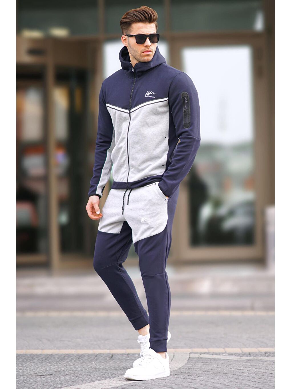 Lacivert Fermuarlı Erkek Eşofman Takımı 5697