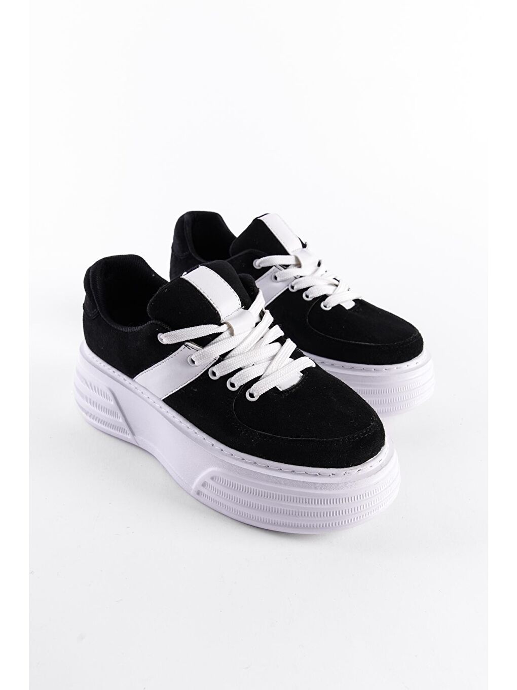 Siyah Bayan Sneaker Spor Ayakkabı-1