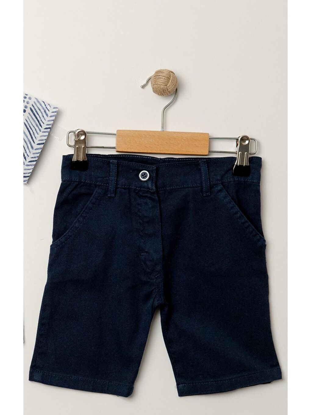 Haki Tarz Gömlek Yaprak Desenli Belden Ayarlanabilir Kısa Kollu Şortlu 3'lü Takım Çocuk ve Bebek Giy-5