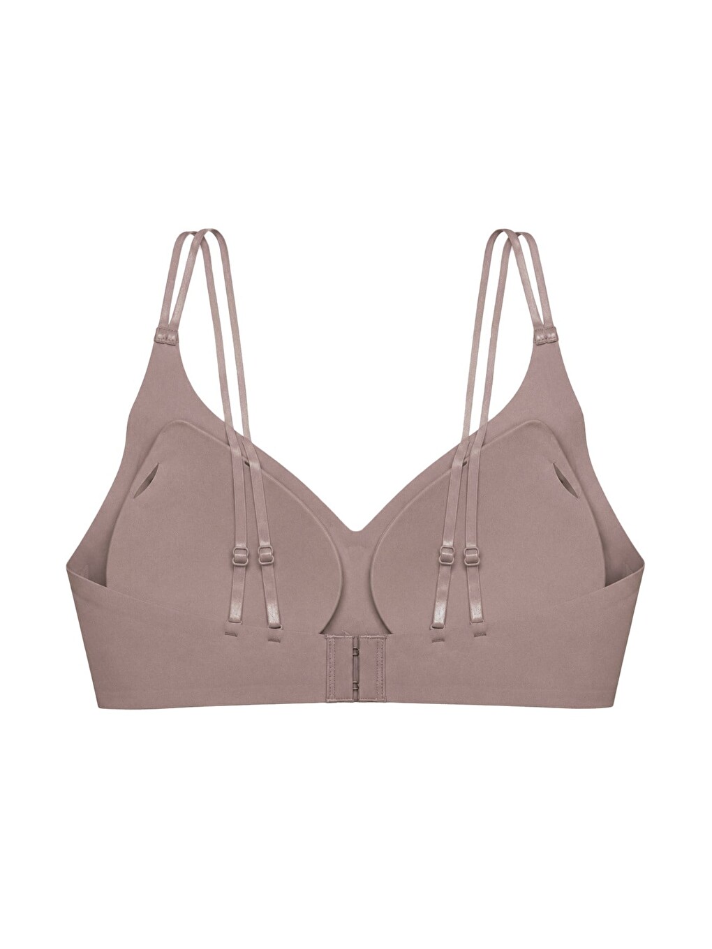 Seamless Bra - Viora | Kahverengi Lazer Kesim Balensiz Kontur Kabartma Detaylı Dikişsiz Kadın Sütyen-1