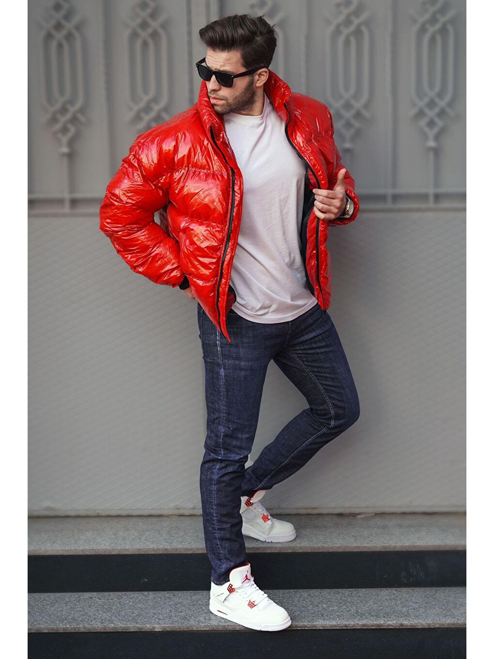 Koyu Mavi slim fit Erkek Jean 6861-3