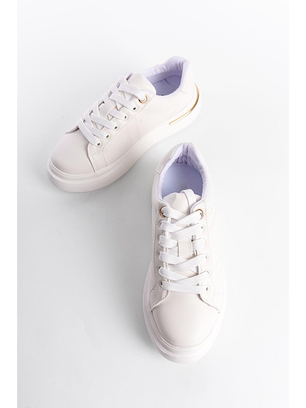 Beyaz Kadın Sneaker Spor Ayakkabı-3