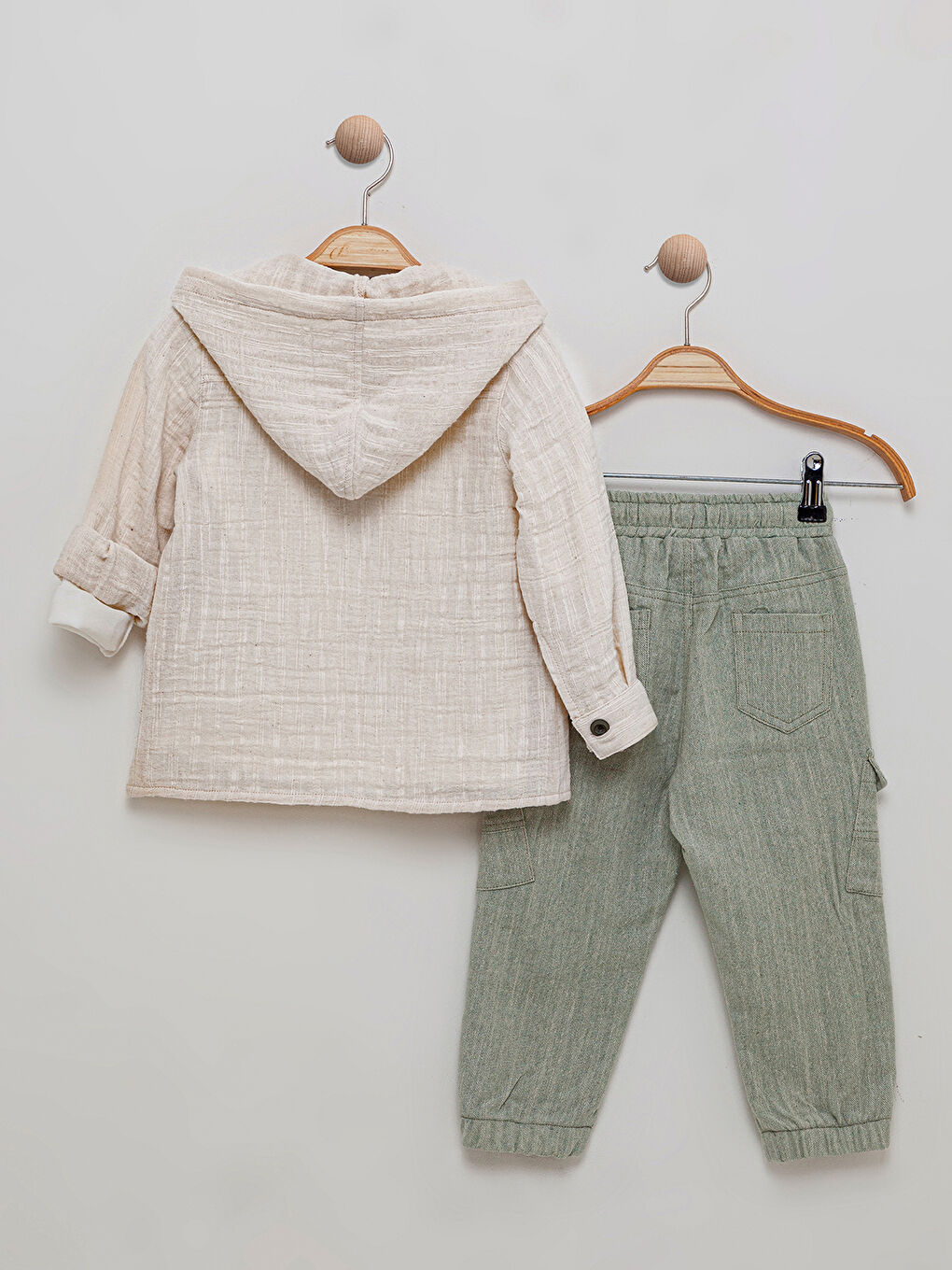 Kahverengi Erkek Çocuk 3'lü Takım 1-3 Yaş Kahve-1