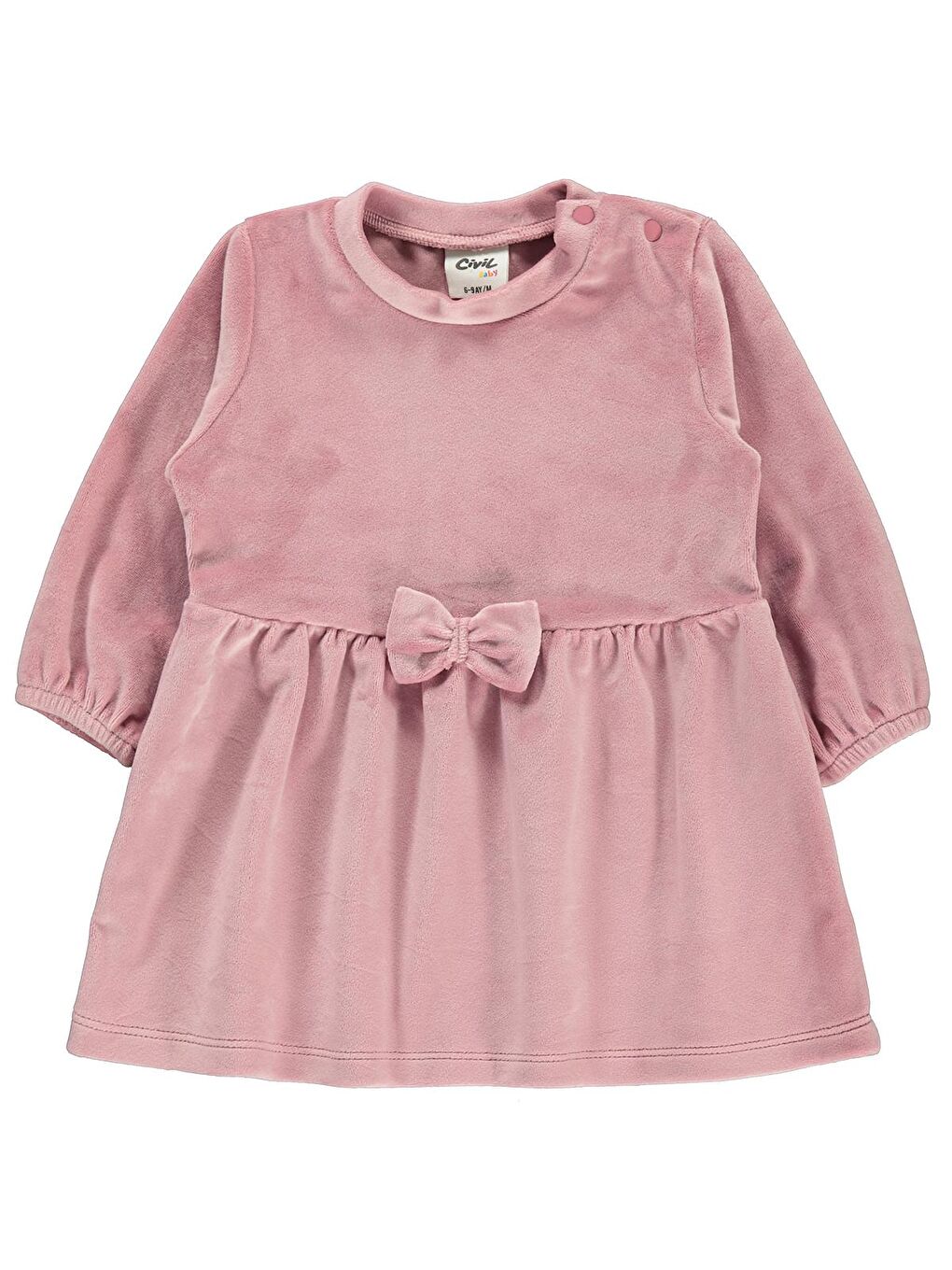 Pembe Baby Kız Bebek Elbise 6-18 Ay Pudra