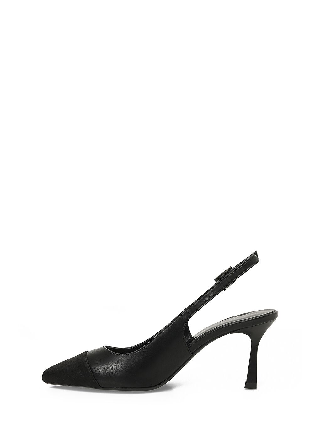 25S-103 6FX Siyah Kadın Topuklu Ayakkabı-2