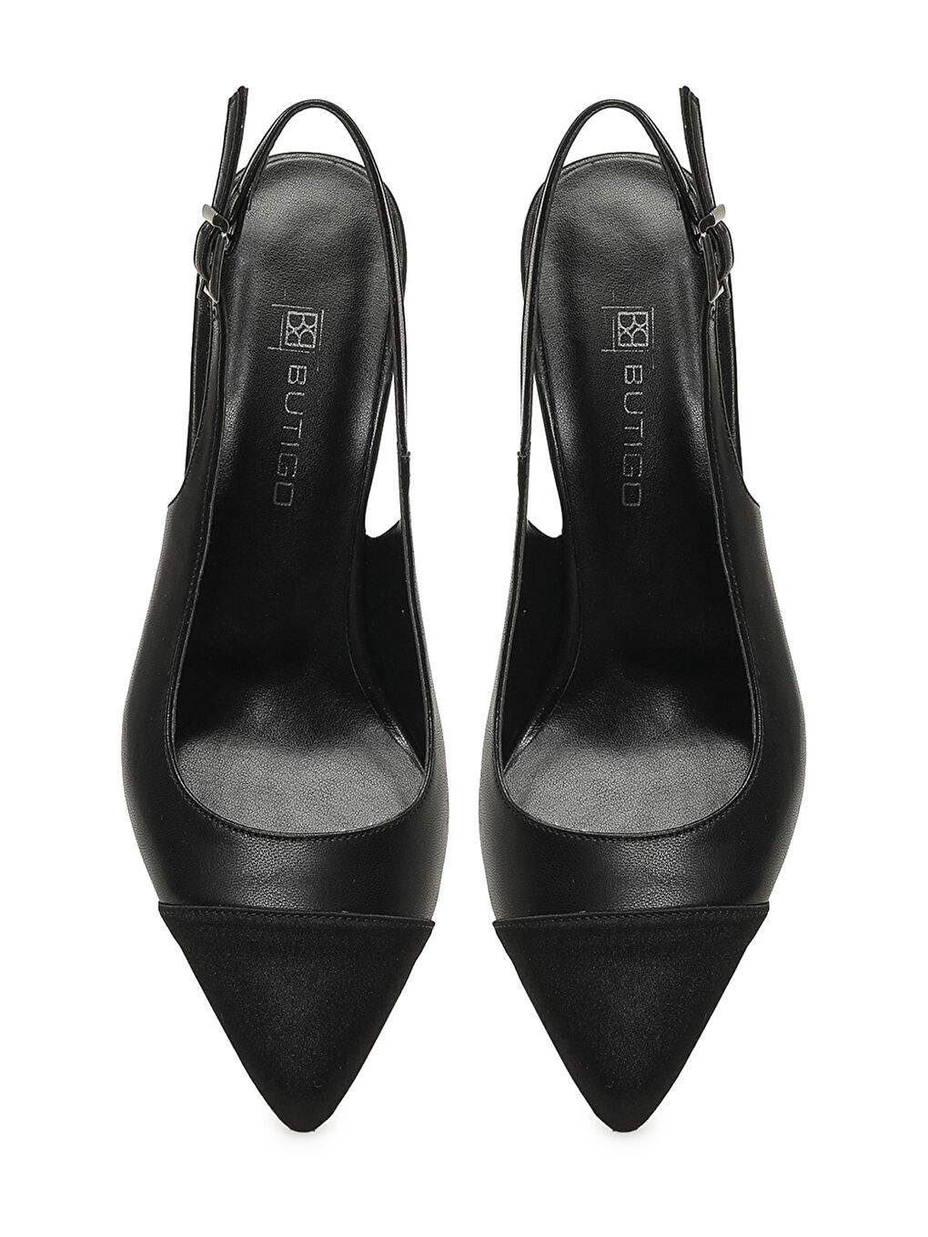 25S-103 6FX Siyah Kadın Topuklu Ayakkabı-3