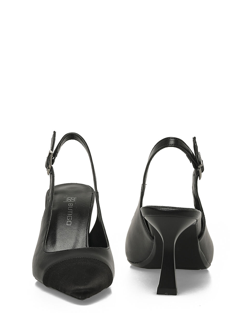 25S-103 6FX Siyah Kadın Topuklu Ayakkabı-4