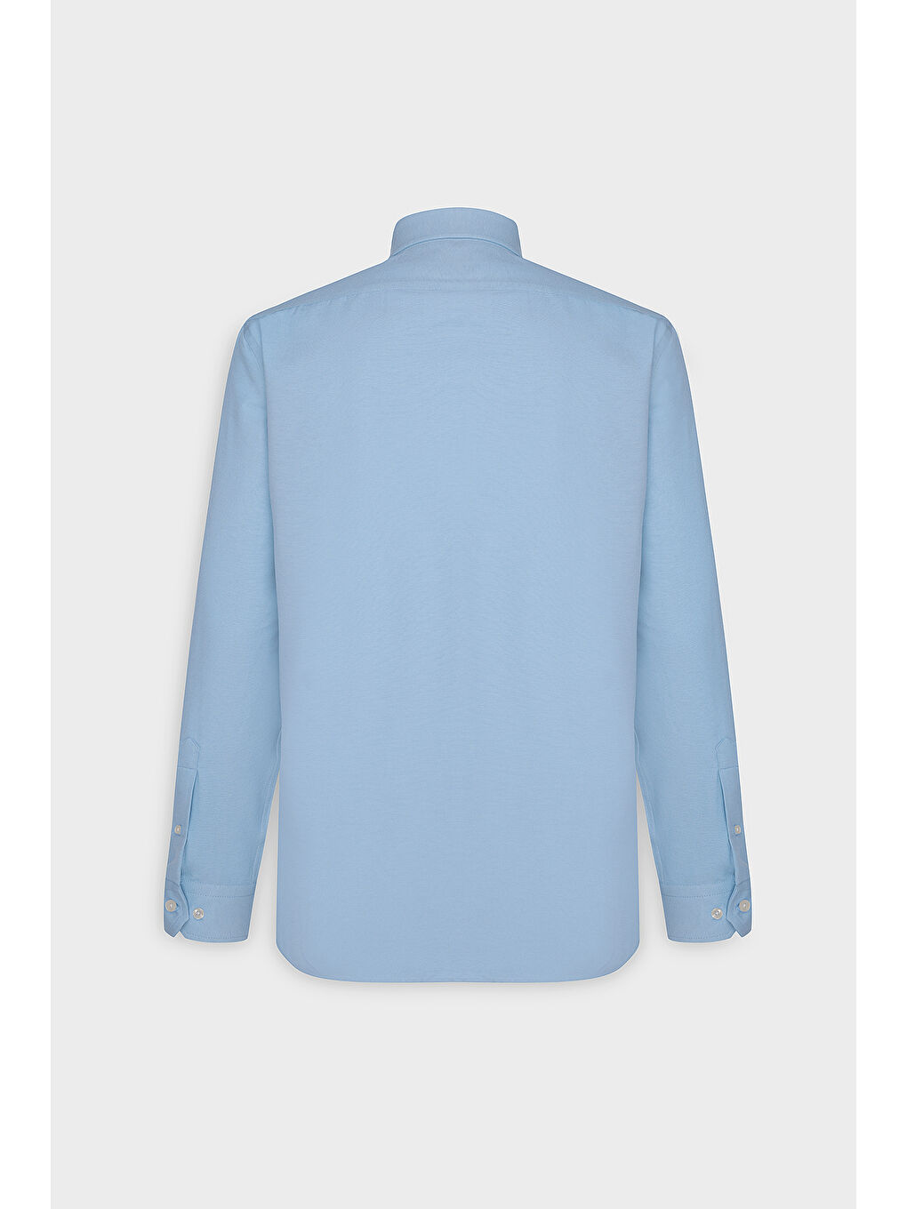 Erkek Mavi 2'li Pamuklu Kolay Ütülenebilir Slim Fit Dar Kesim Oxford Gömlek Paketi-5