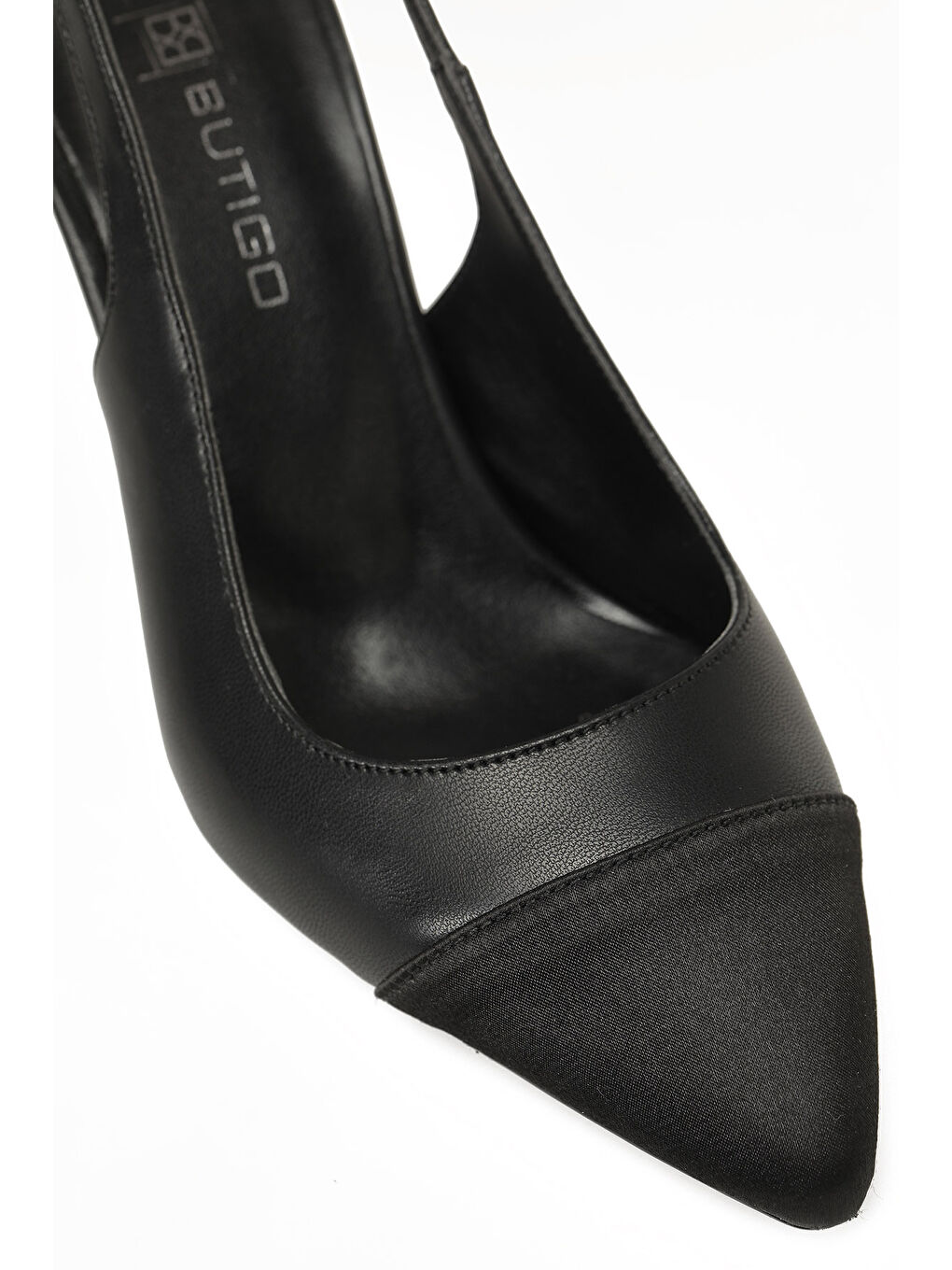 25S-103 6FX Siyah Kadın Topuklu Ayakkabı-6