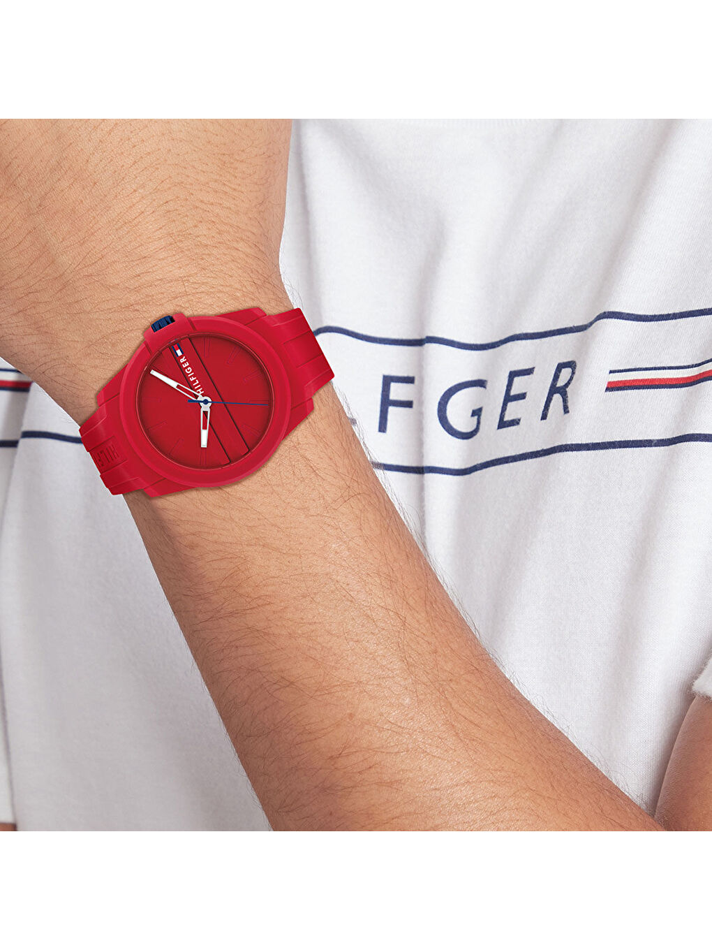 Kırmızı TH1710598 Erkek Kol Saati-3