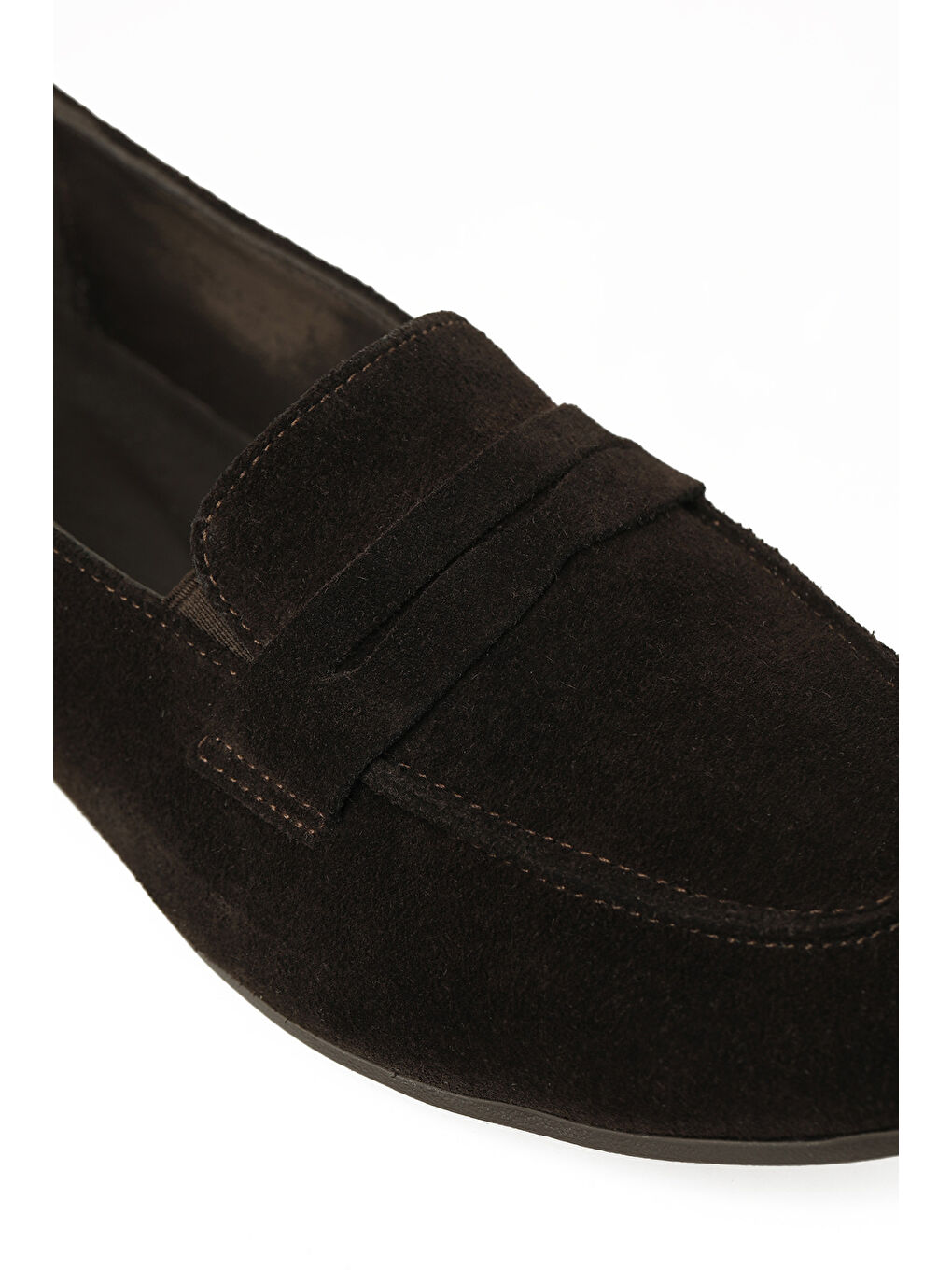 327008S.Z 6FX Kahverengi Kadın Loafer-6