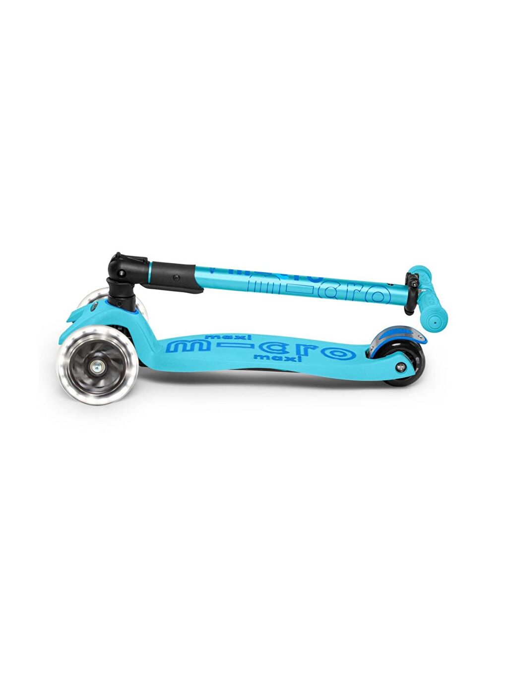 Micro Mavi Maxi Scooter Deluxe Foldable LED Bright Blue - 3