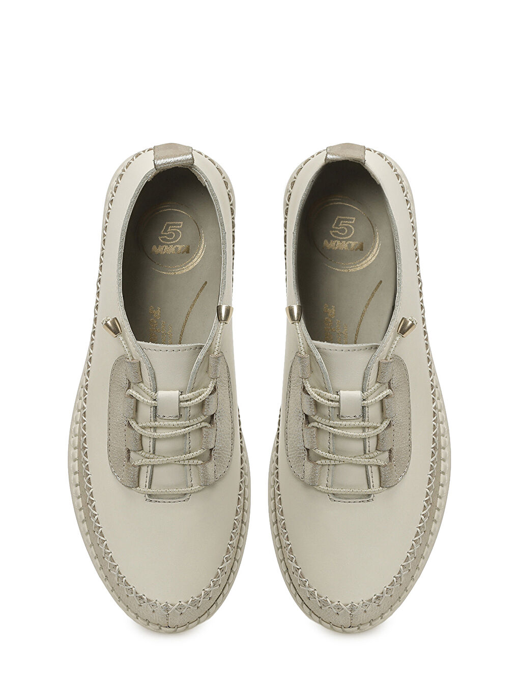 105733.Z6FX Bej Kadın Düz Ayakkabı-3