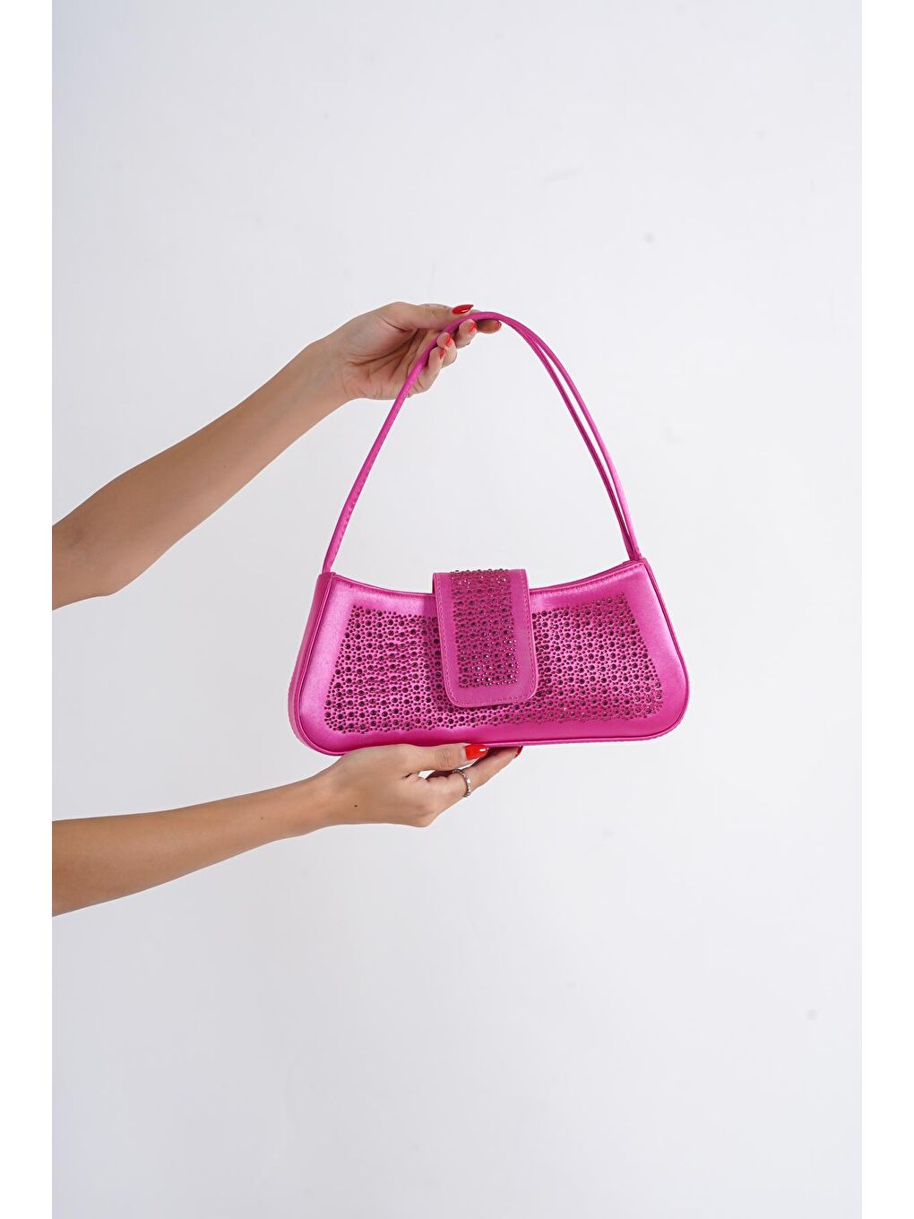 Fuşya Acapulco Stone Kadın Çanta