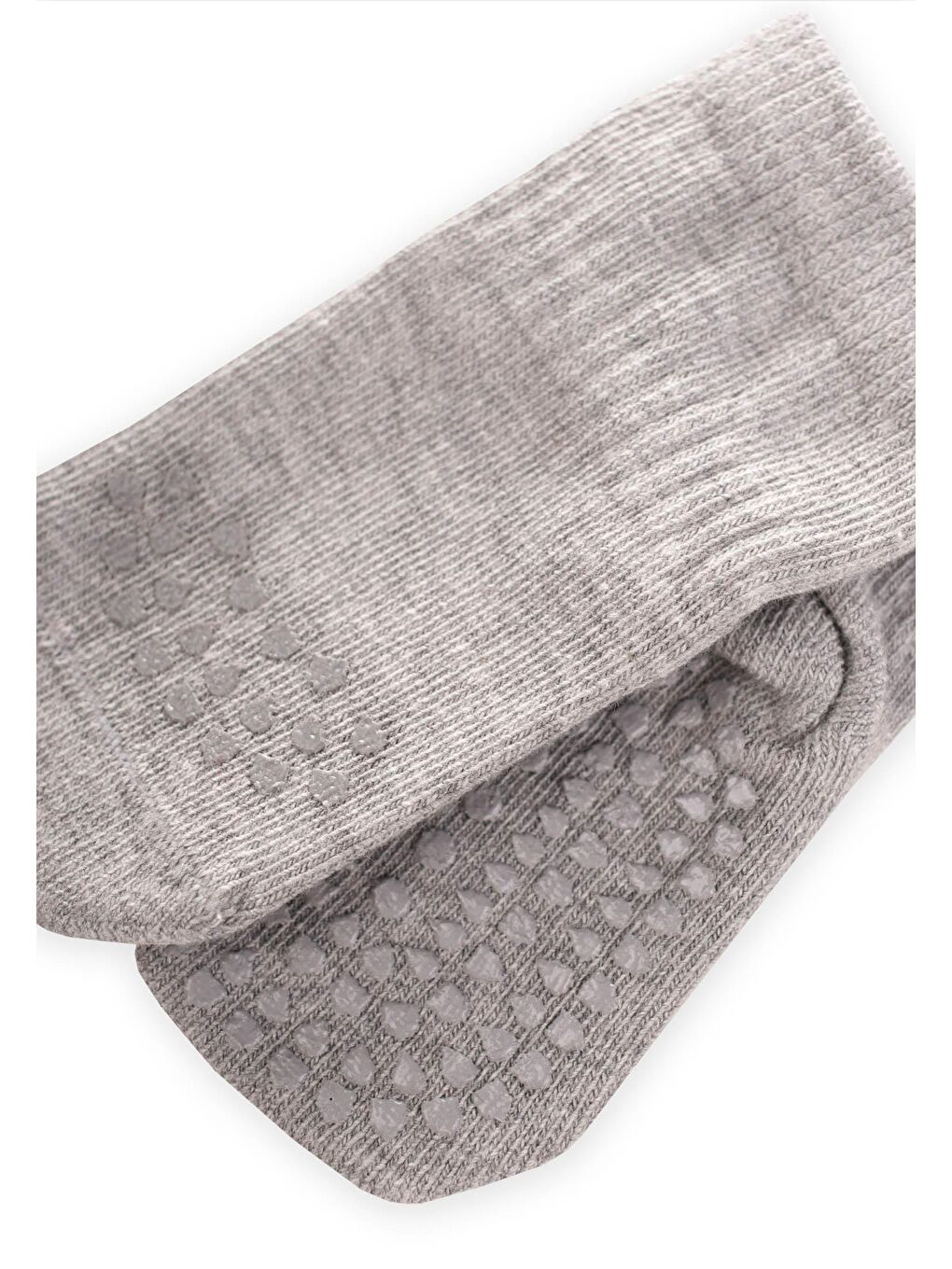 Gri Erkek Çocuk Patik Çorap-1