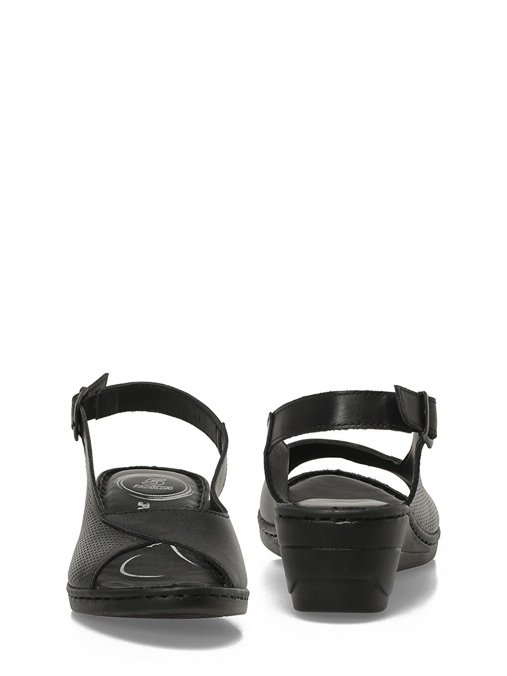 105809.Z6FX Siyah Kadın Comfort Sandalet-4