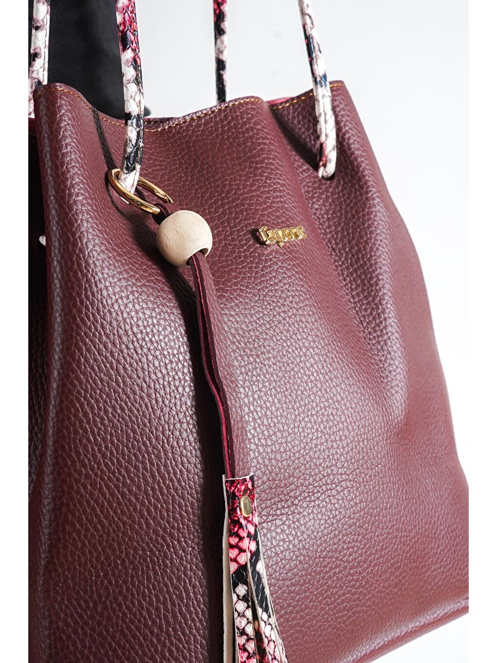 Bordo Merida Kadın Omuz Çantası-4