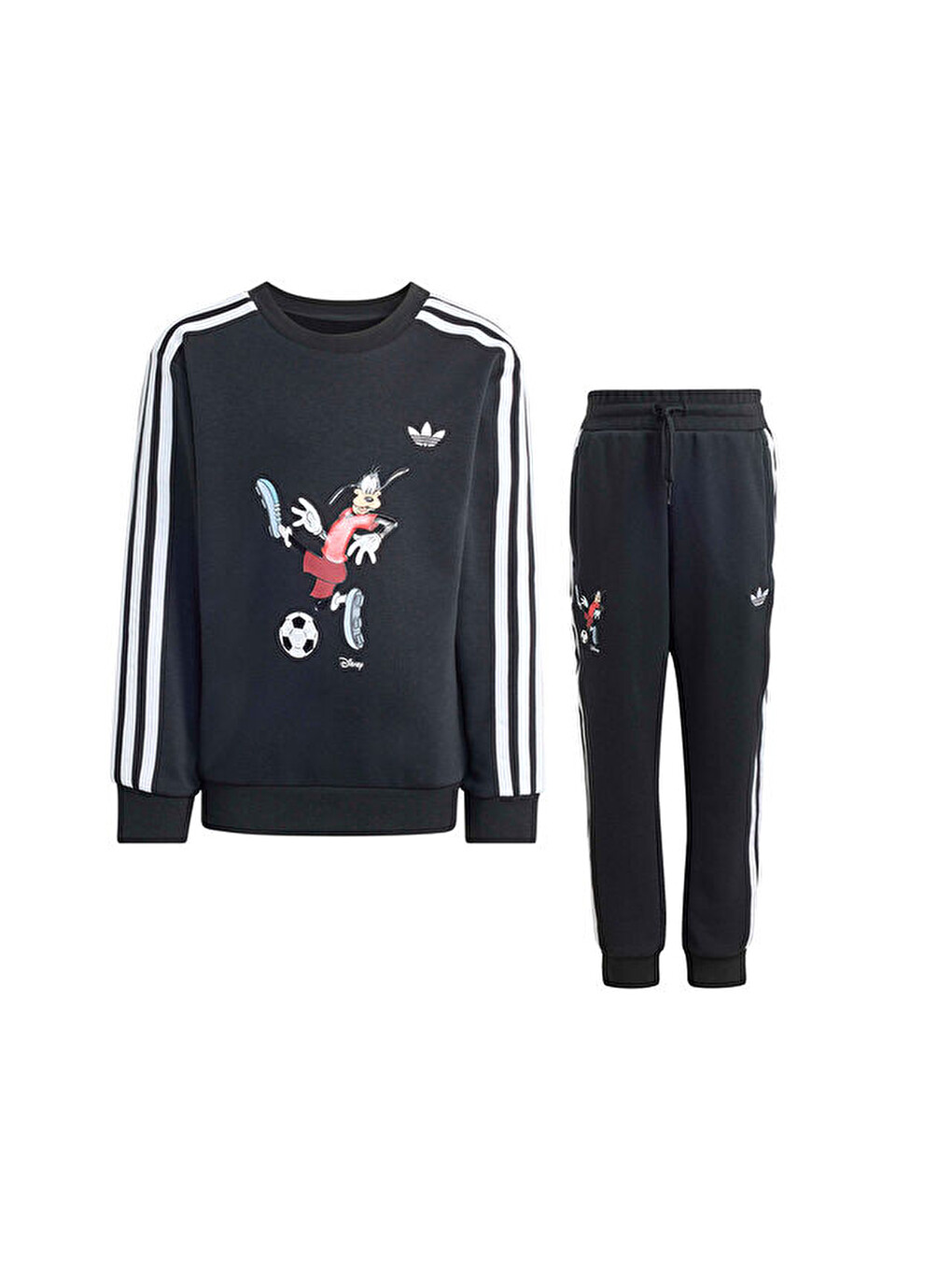 Crew Set Çocuk Günlük Eşofman Takımı Kc8429 Siyah