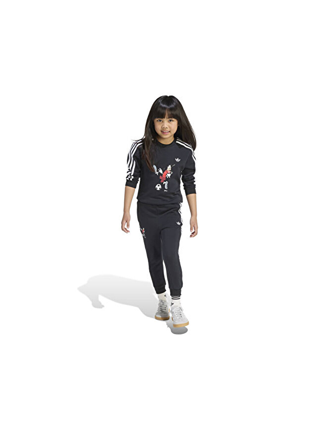 Crew Set Çocuk Günlük Eşofman Takımı Kc8429 Siyah-6