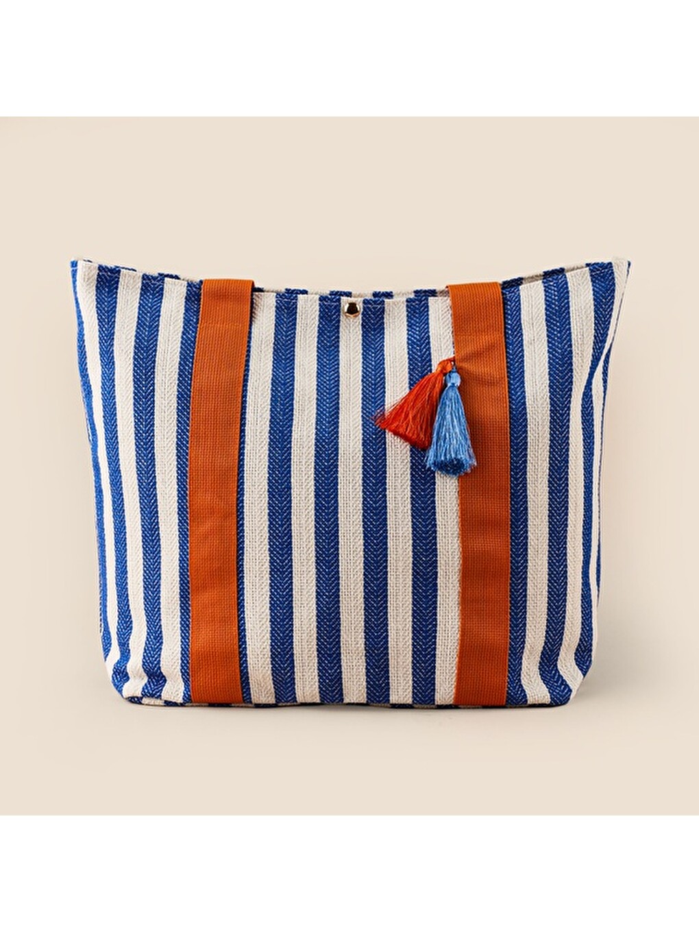 Soft Elow Çanta - Mavi - 48x35 cm-3