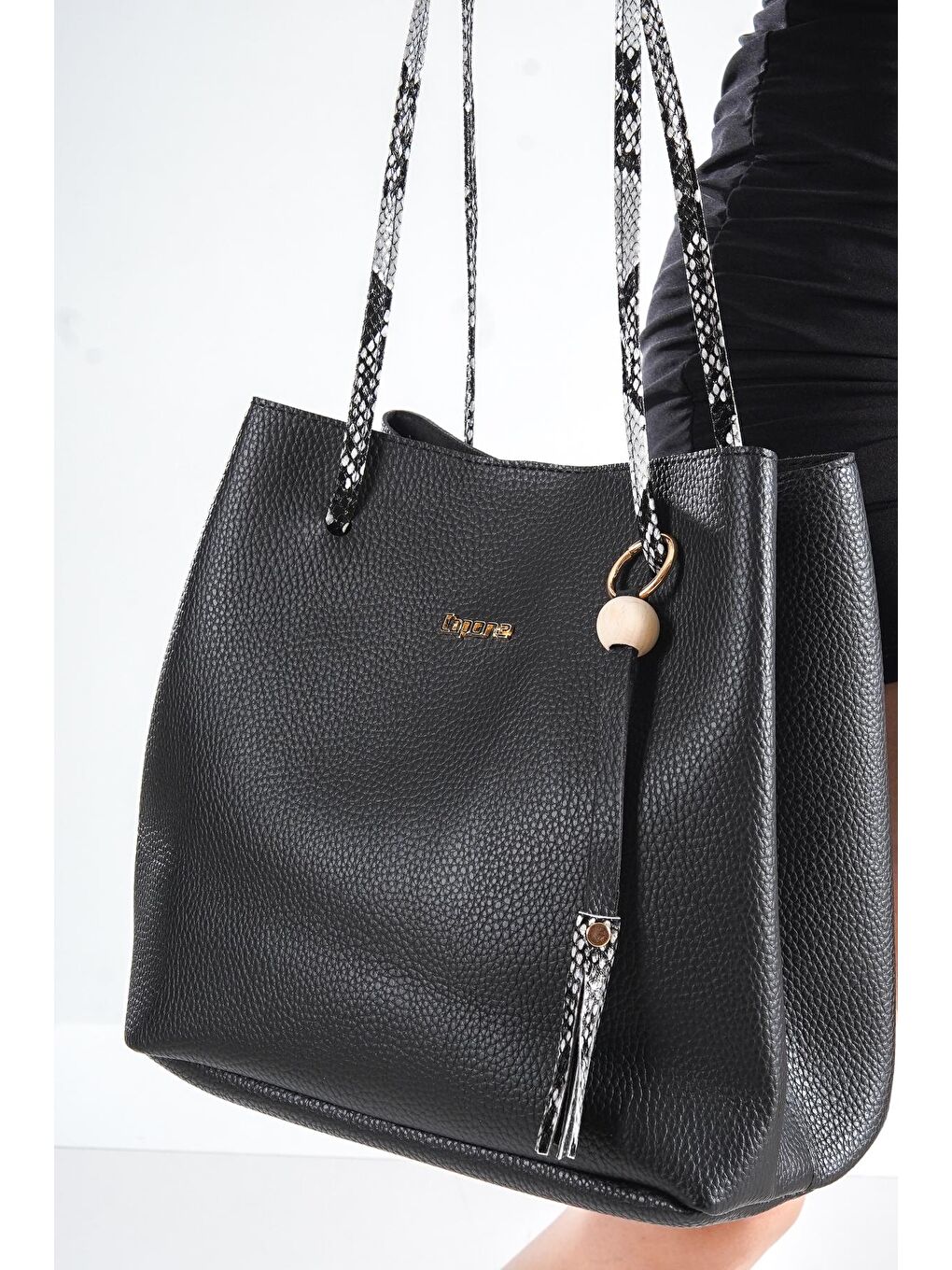 Siyah Merida Kadın Omuz Çantası-3