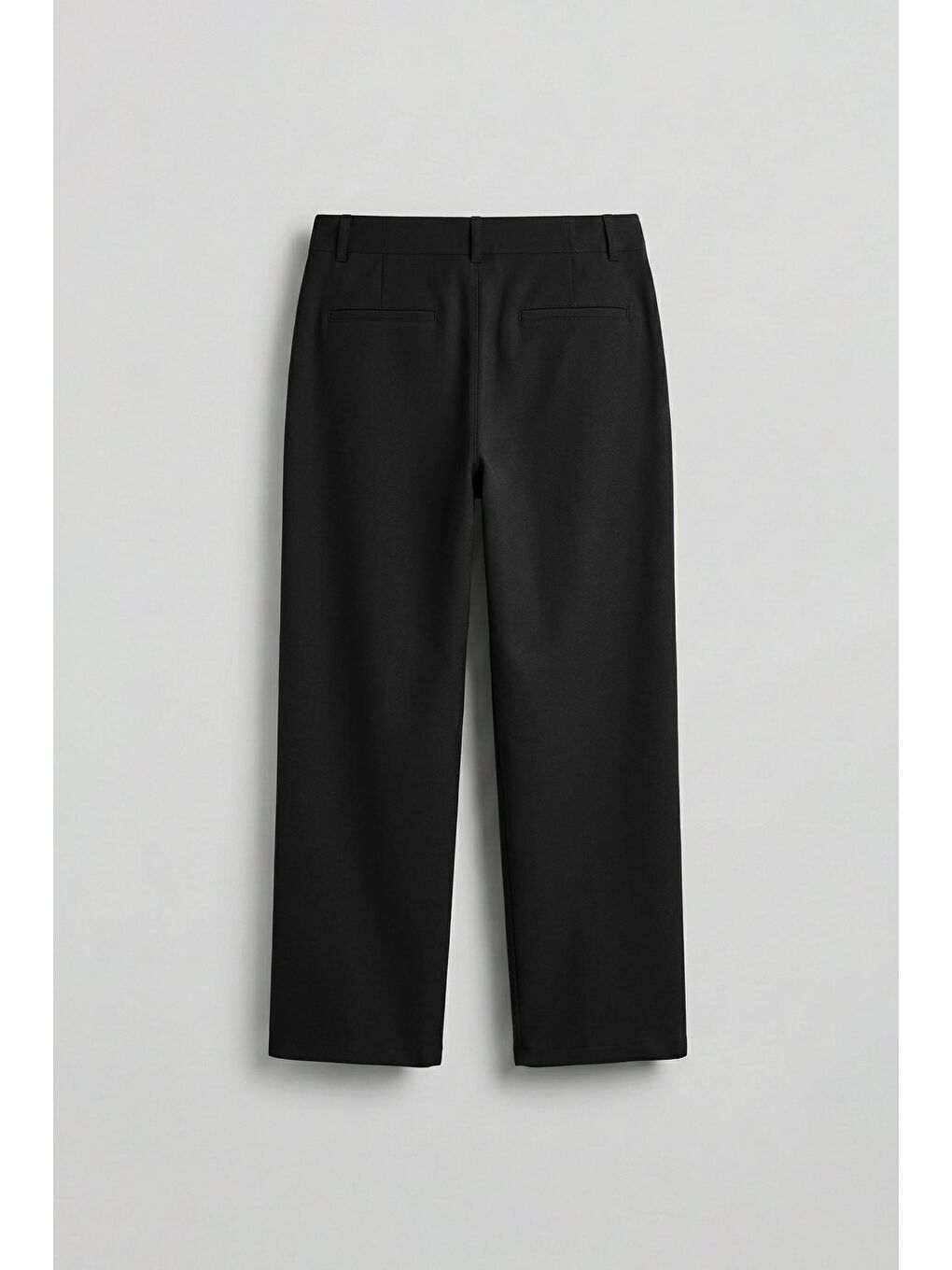 Erkek Smart Casual Bol Paça Relaxed Fit Pantolon Siyah-1