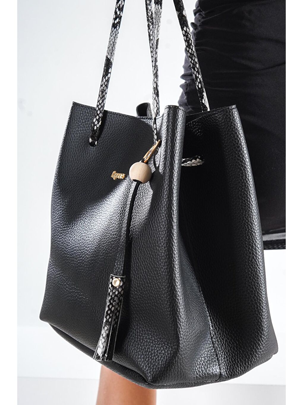 Siyah Merida Kadın Omuz Çantası-4