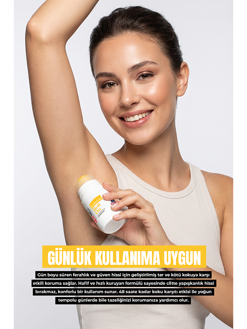 Deodorizing Roll On Terleme Önleyici Koltuk Altı Roll On (Sarı) 75 ML-1