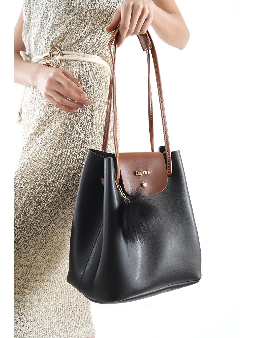 Siyah Padova Leather Kadın Omuz Çantası-3