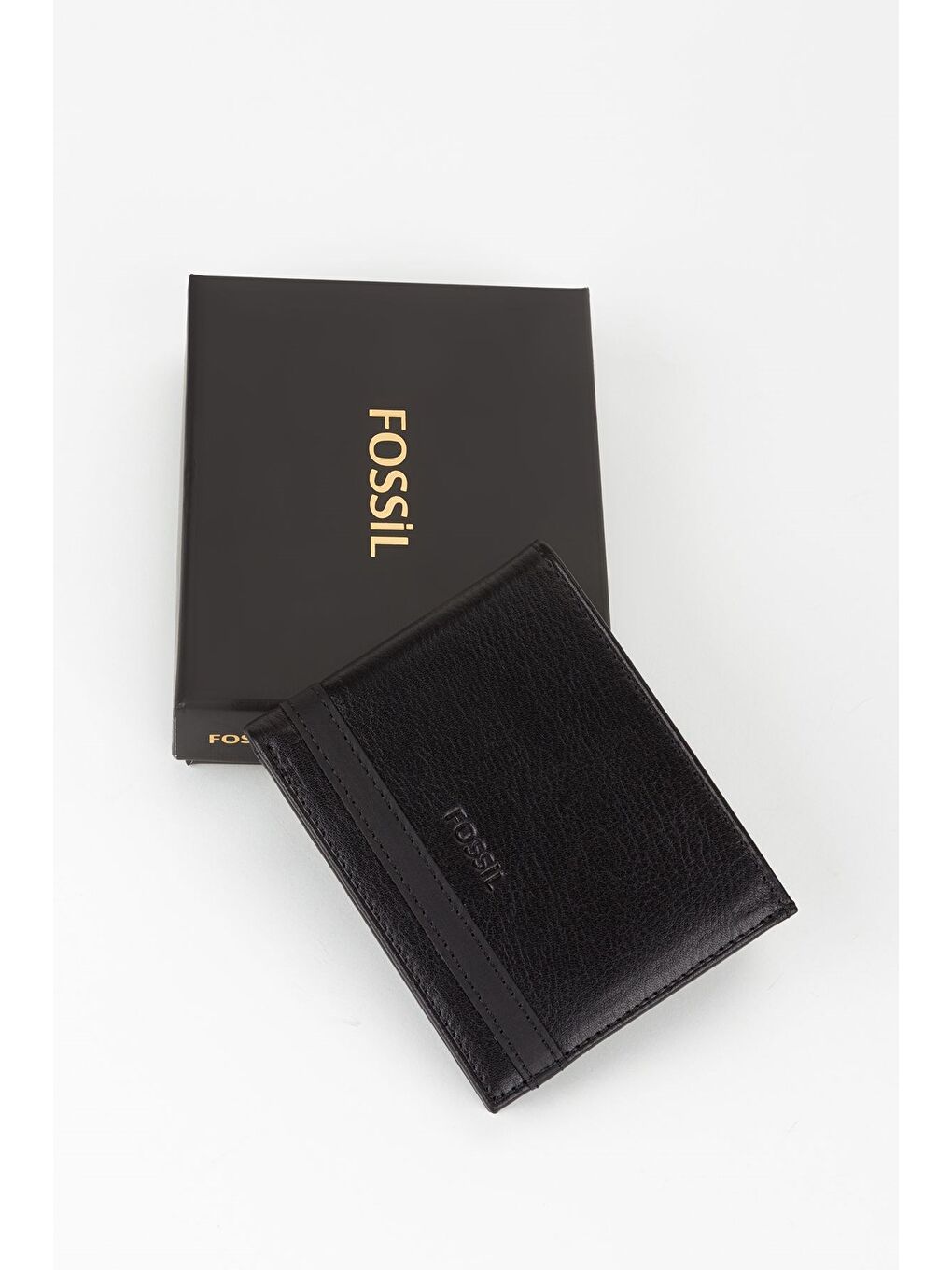 Siyah Kutulu Hakiki Deri Kahve Crazy Yatay Erkek Cüzdan El Portföyü-5