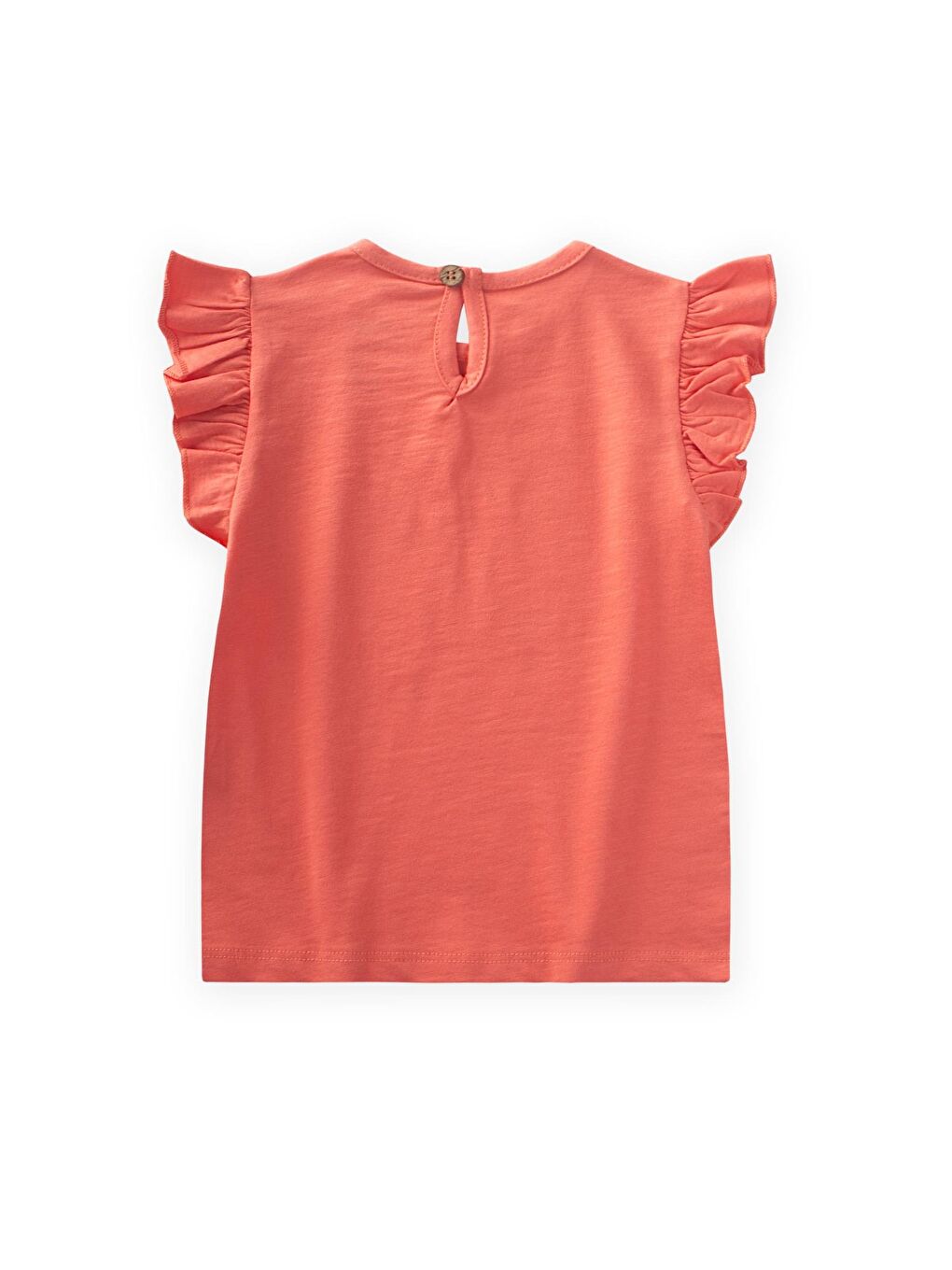 Mercan Kız Çocuk Baskılı Tişört-1