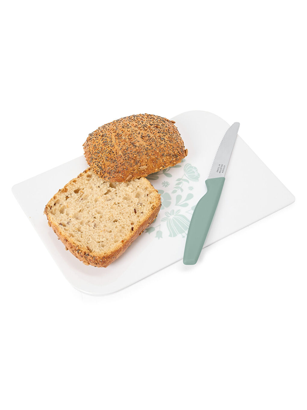 Yeşil 3 Adet Mutfak Bıçağı-2