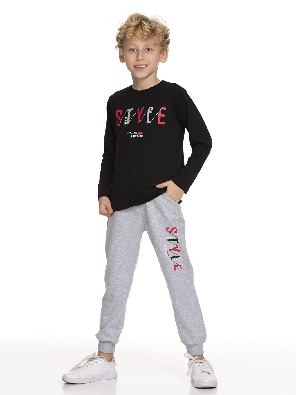 Siyah Style Baskılı Takım 51410-1