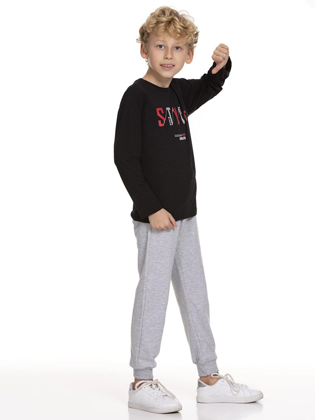 Siyah Style Baskılı Takım 51410-3