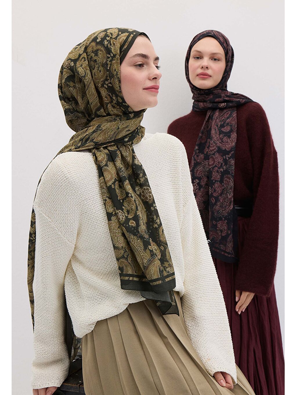 Freda Desen Şal Yeşil