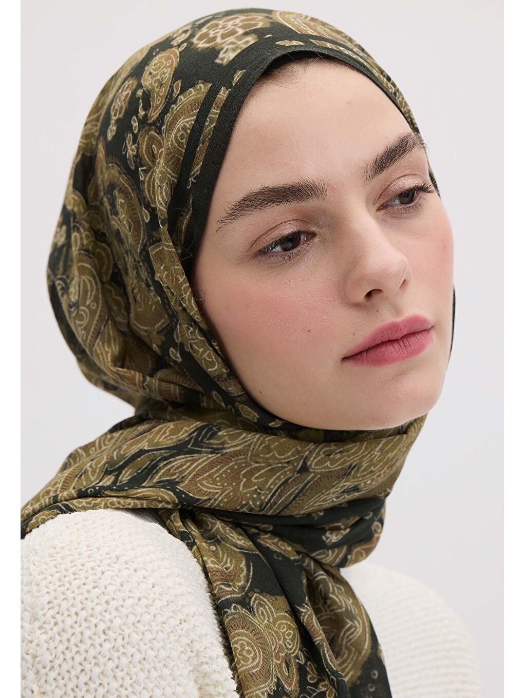 Freda Desen Şal Yeşil-2