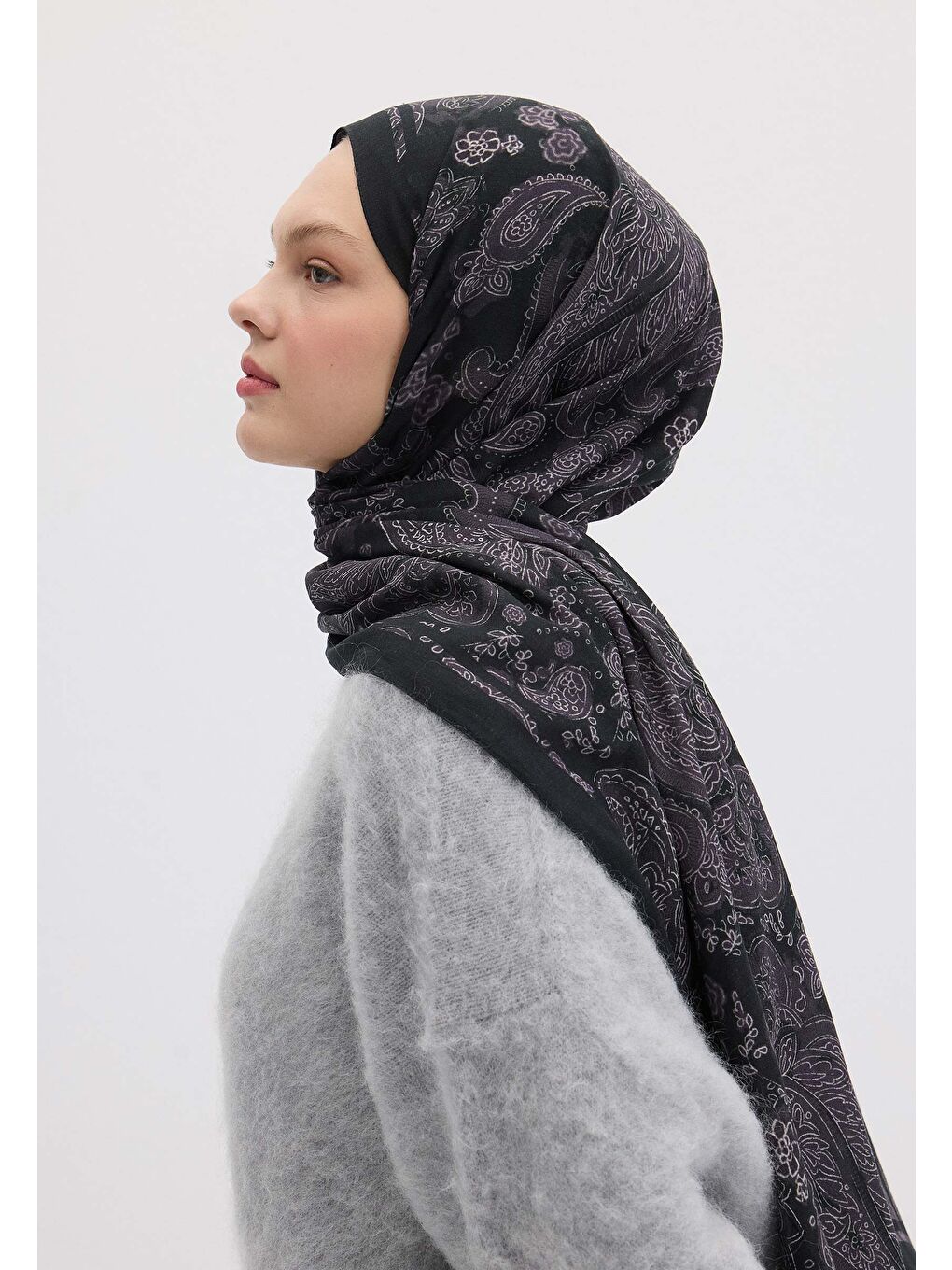 Freda Desen Şal Mor-2