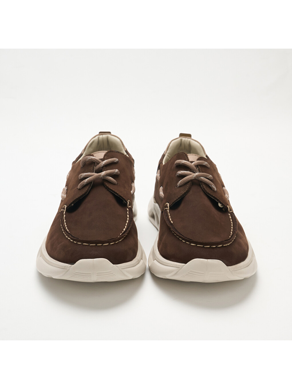 Kahverengi Erkek Sneaker OG-2410 034-132 T-Etiket90 Kahve Nubuk-Bej Dana Süet-2