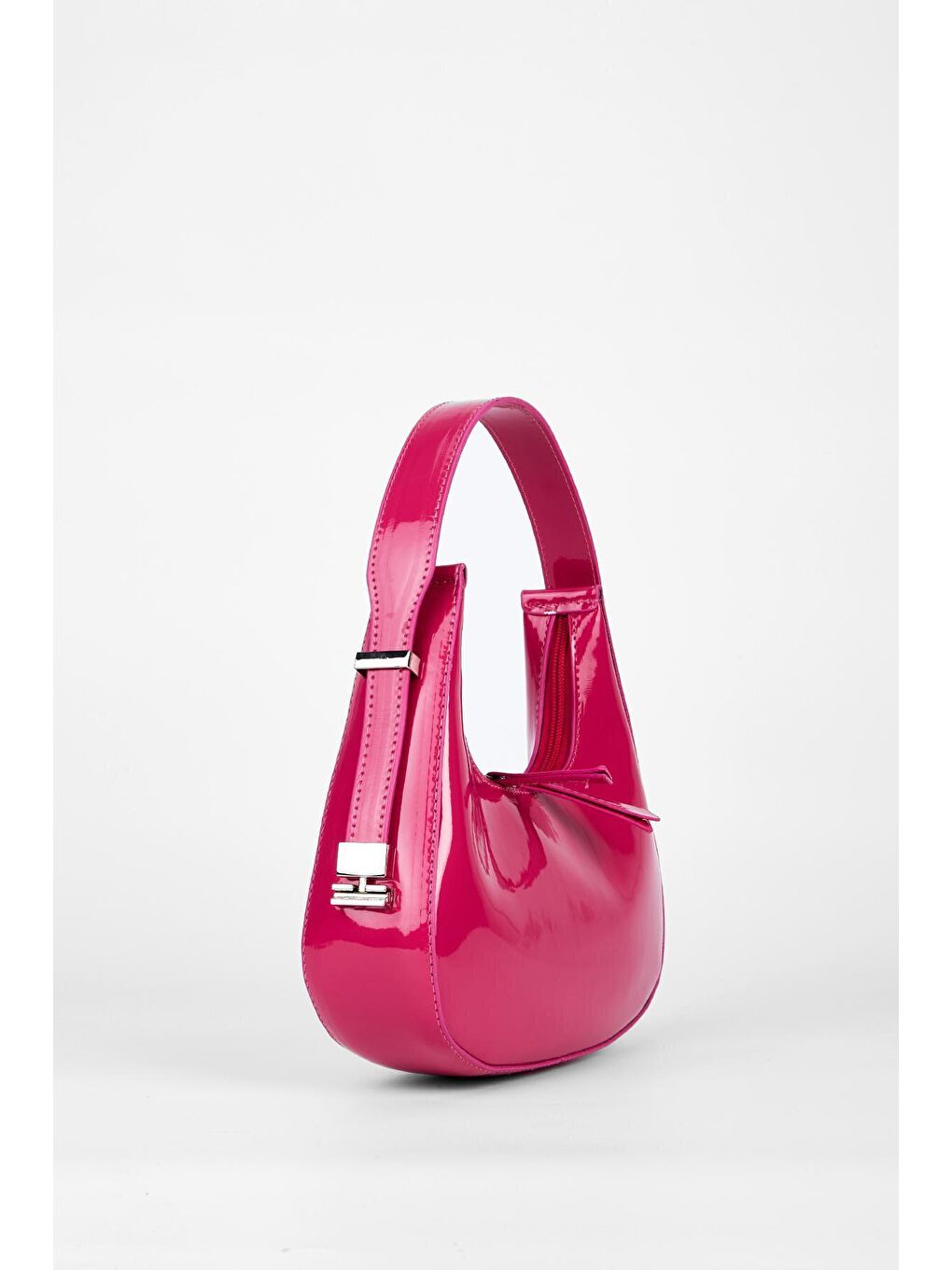 CherryBag Özel Askı Detaylı Kadın Kol Çanta Fuşya-1